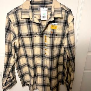 NWT heavy flannel mens carhart